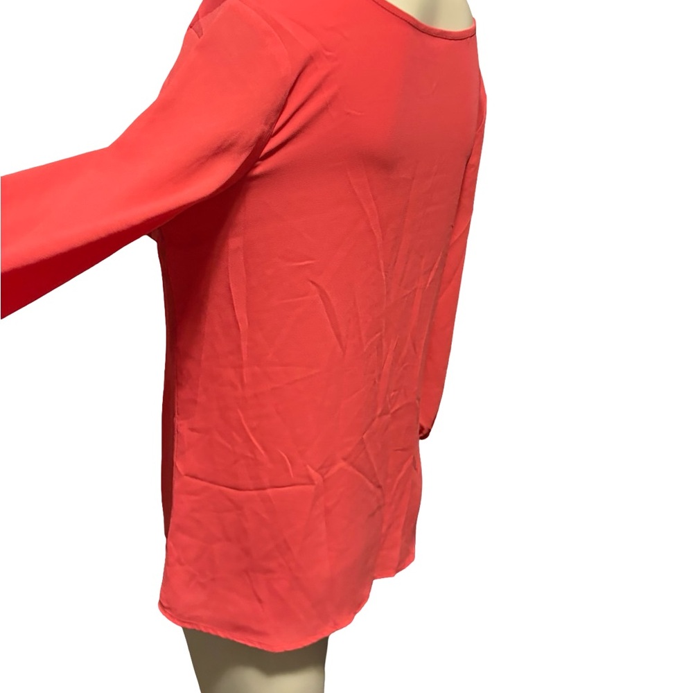 Investments Red Ruffle Bow Front Blouse - Picture 14 of 14